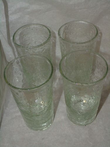 Lot verres bullés - 4, "