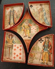 Jeu du Nain Jaune, boite rouge Uniquement Sans jetons - J.L. Paris - 1900’s - 
