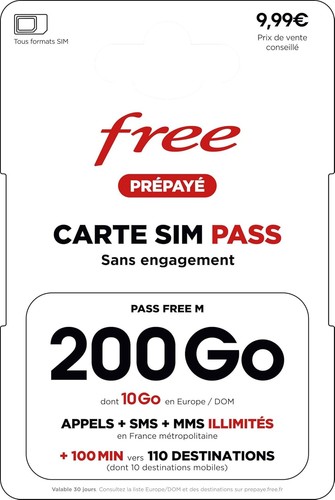 Carte sim prépayé - carte,