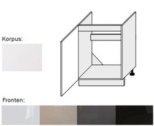 Évier sous Armoire (Est-Dz/60) 1trg 60cm Blanc Perle Mat Acryl Couleur Devant