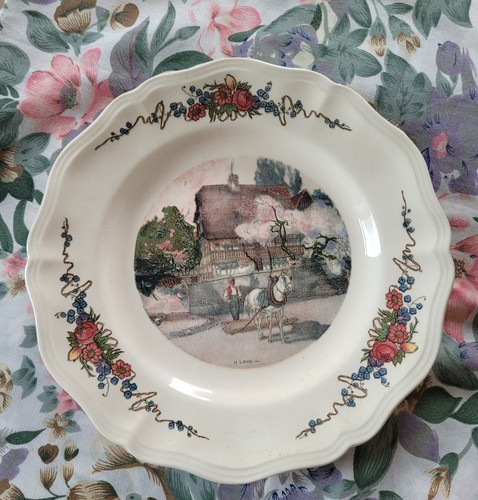 Ancienne assiette plate - ancienne,
