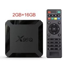 Boitier box smart TV X96Q Android 10 Dual wifi 4K ultra HD 2G 16G  Media