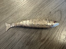Très Rare Poisson Argent Articulé XIXeme - Boite à Poison