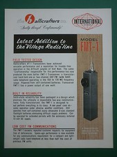 DOCUMENT PUB THE HALLICRAFTERS TRANSISTOR HAND HELD VHF FM RADIO TELEPHONE FMT-1