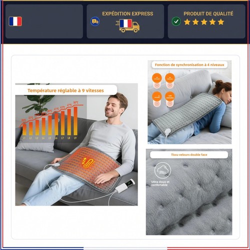 Coussin chauffant électrique
