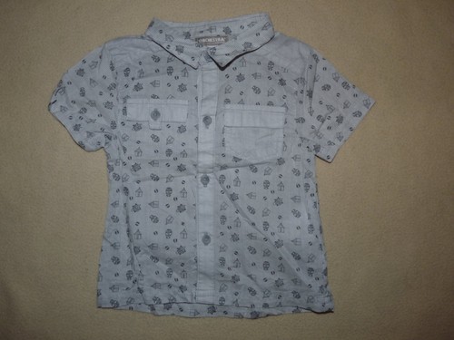 Chemise grise manches courtes