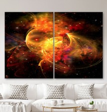 MIDNIGHT FANTASY Tableau Abstrait XXL Peinture Art Moderne Impression