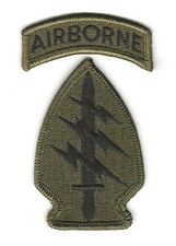 SPECIAL FORCES Gp "Patch & Tab" subdued (Fabrication 1970-1980)