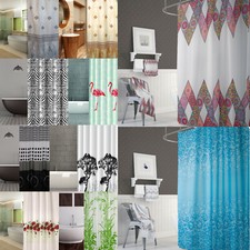 Rideau De Douche 120x200 Cm Gris Beige Crème Blanc Marron Gris Bleu Rayé