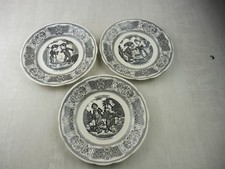 Lot de 3 assiettes Gien, le