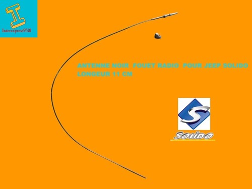 Antenne fouet souple noir - antenne,