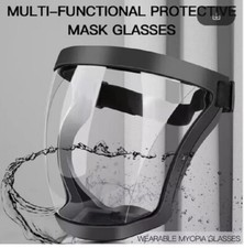 Lunettes de Protection écran masque visage pro Surlunettes antibuée spray mask