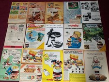 Nutella publicités originales années 70 Astérix chocolat jouet insigne Nut sucha