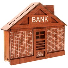  Tirelire en bois Vintage