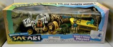 Playset Safari - Animaux Savane, Figurines, Jeep & Hydroglisseur - Keenway 1990s