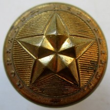 Rare bouton bombé métal