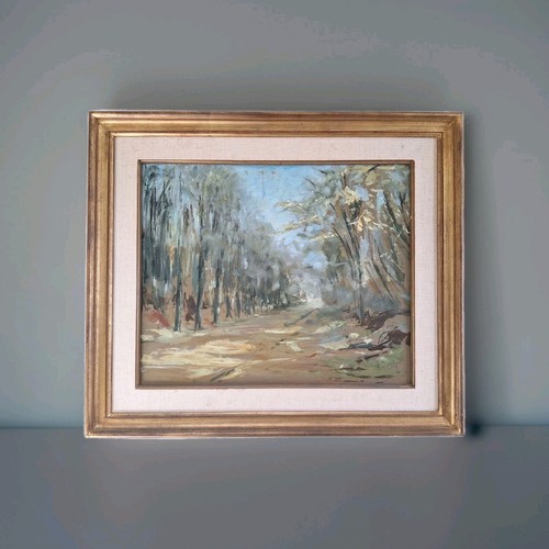 Antique oil painting landscape - antique,