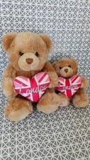2 peluches doudou ours beige