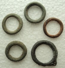 Lot de 5 perles gauloises /