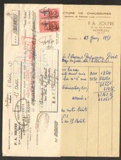 MONTREJEAU (31) USINE de CHAUSSURES de LUXE POLLUX pour HOMME "P.A. JOLFRE" 1951