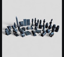 Lot de 35 figurines égyptiennes de la collection Atlas de 2000 "Les Fabuleux Tré