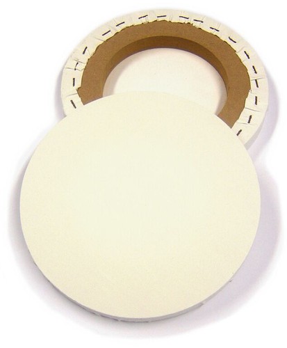 Toile circulaire vierge - vierge, ronde