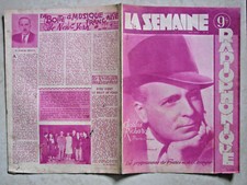 COUVERTURE LA SEMAINE RADIOPHONIQUE N°29 de 1948 - CHARLES RICHARD - Ph.HARCOURT