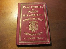 Plan commode de Paris - A. Leconte 1933