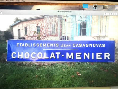 Plaque emaillée chocolat - emaillÉe,