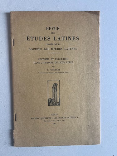 Poncelet revue des études - revue,