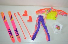 Ancienne TENUE Poupée BARBIE MATTEL vêtements SKI FUN FASHION 7576 Vintage 90's