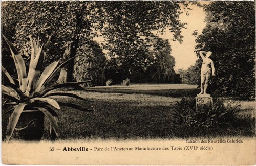 Cpa abbeville parc - cpa, de