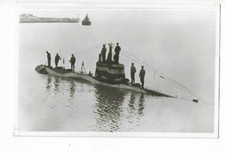 BATEAU MARINE DE GUERRE  SOUS MARIN  UB4  PHOTO DRUPPEL