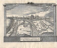 Gravure XVIIIe   :  Amiens