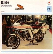 HONDA CBX 1000 Prolink CBX1000 1981 : Fiche Moto #000990