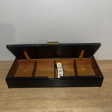 Ancienne Boîte Coffret Étui Cartes À Jouer Jetons Dés Poker D’as Cuir? Vintage