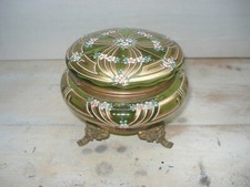 Boite en Verre Émaillé Bonbonnière XIXème 