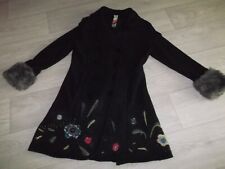Manteau DESIGUAL noir et multicolore taille 40 TBE
