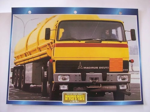 Carte fiche camion tracteur - carte,