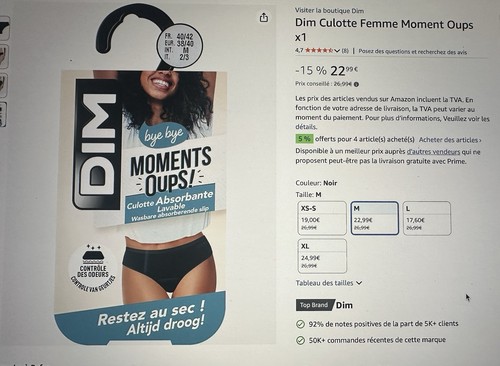 Slip dim neuf moment - slip,