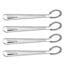  4 Pcs Fouet Inox Mixeur