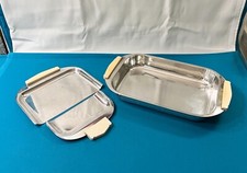 Panière à pain + pelle et balayette CHRISTOFLE métal argenté corbeille table