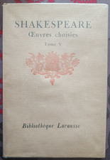 SHAKESPEARE - Oeuvres choisies