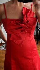 Robe 1.2.3  123 38 satin rouge gros noeud / idéale soirées fêtes cérémonie