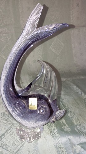 Figurine poisson verre - figurine, en
