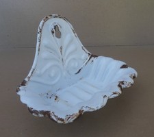 Ancien porte savon émaillé vintage déco salle de bain cuisine rustique campagne