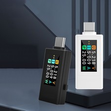 Testeur compteur de puissance écran couleur type C pour mesure de tension de co