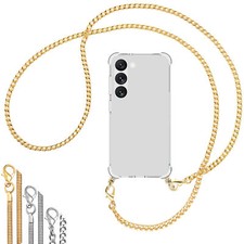 Collier (Chaîne en métal) pour Samsung Galaxy S23 Coque avec cordon Etui Case Co
