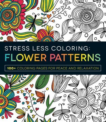 Stress less coloring flower - stress, coloring: