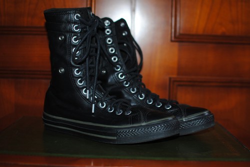 Baskets femme converse cuir - baskets, femme,